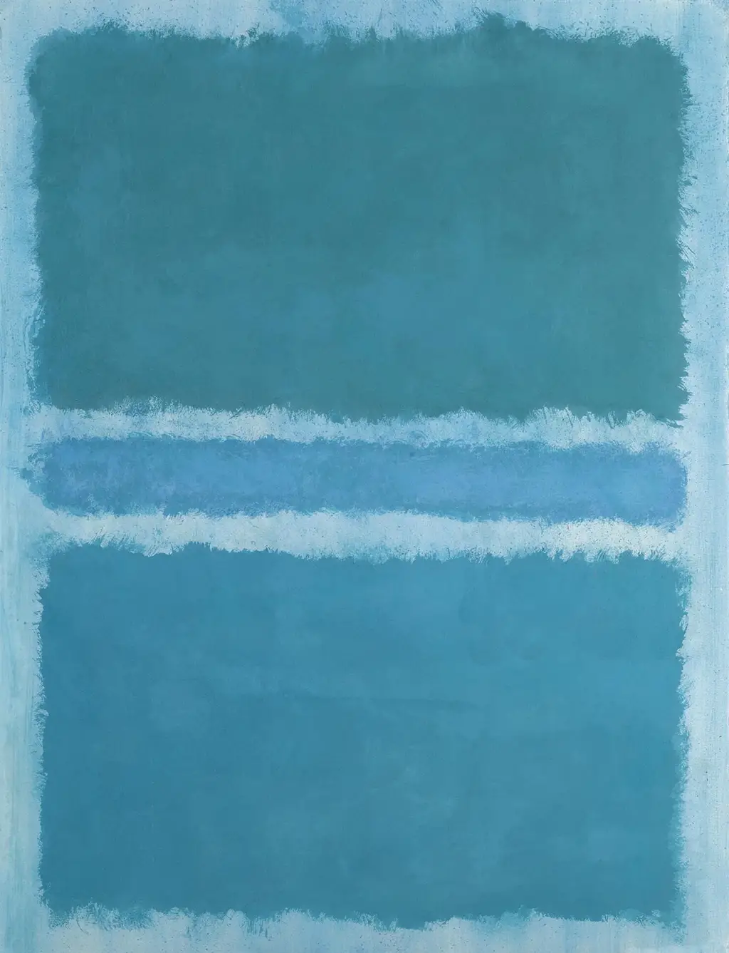 Untitled (Blue Divided by Blue) in Detail Mark Rothko